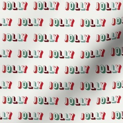 MEDIUM jolly fabric - christmas minimal typography design