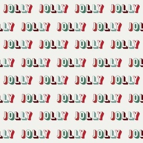 MEDIUM jolly fabric - christmas minimal typography design
