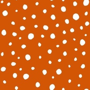 Burnt Orange Dots