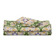 Victorian Era Floral emerald plant wallpaper living & decor boho floral table runner tablecloth napkin placemat dining pillow duvet cover throw blanket curtain drape upholstery cushion duvet cover clothing shirt wallpaper fabric living home decor draperie