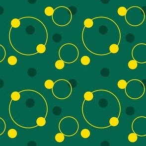Gold orbits on dark green