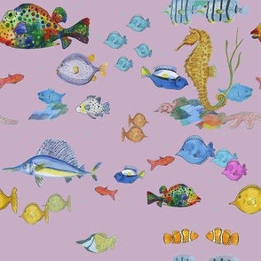 fishy fabricpurplepink