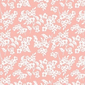 Elodie - Floral Silhouette Pink Small Scale