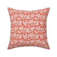 Elodie - Floral Silhouette Red Small Scale