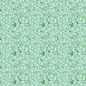 Green cats (little size)