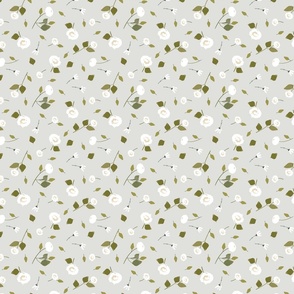 White Floral Neutral - Small