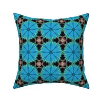 PAINTED ABSTRACT - VINTAGE BLACK, BLUE AND GREEN