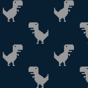 Pixelated Dinosaurs