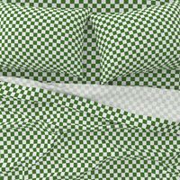 1” Kelly Green and White Classic Checkers