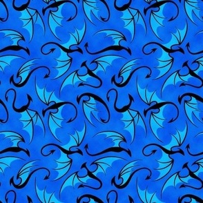 Dancing Dragons - Blue