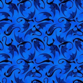 Dancing Dragons - Dark Blue