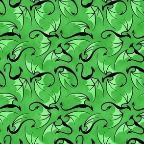 Dancing Dragons - Light Green