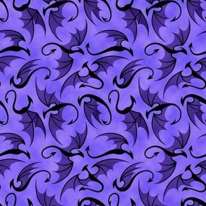Dancing Dragons - Dark Purple