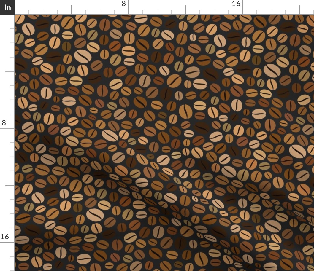 gourmet coffee beans wallpaper or fabric  