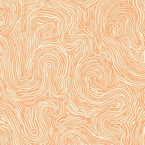 Abstract Fingerprint Lines in Peaches and Cream
