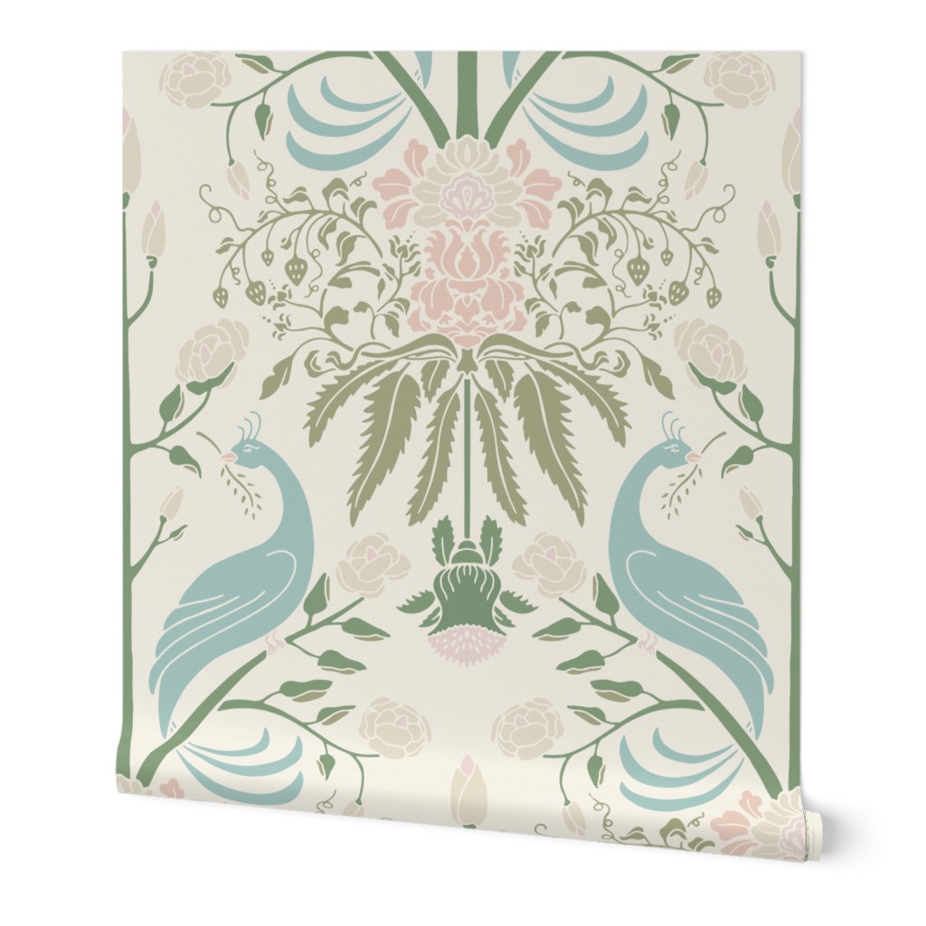 Two Birds Floral Damask