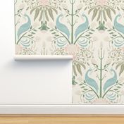 Two Birds Floral Damask