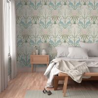 Two Birds Floral Damask