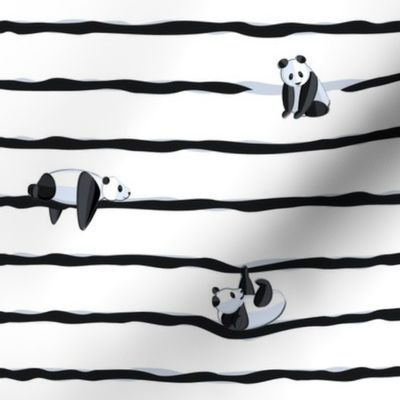 stripes and pandas