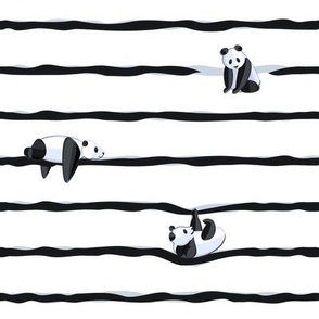 stripes and pandas