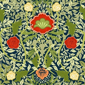 William Morris Victorian Damask Floral