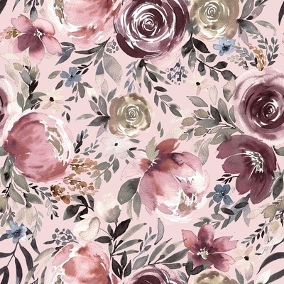 Peony Rose Fabric Wallpaper And Home Decor Spoonflower