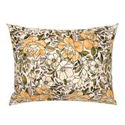 A Vintagey Botanical Floral - in neutral earth tones 