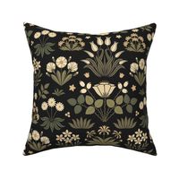 Victorian Tapestry Floral charcoal by Pippa Shaw