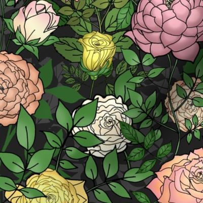 Victorian Rose Floriography Garden  