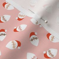 (small scale) Smiling Santa - Santa Claus - Christmas Jolly - pink - LAD22