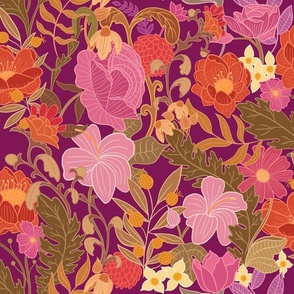 Victoria-half drop-plum-Victorian-style-floral 