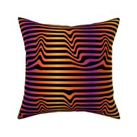 Witching hour Warped stripes, ombre, gradient