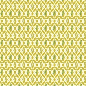 Bright abstract moroccan style pattern in yellow, cream, blue