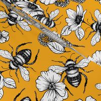 Vintage Honey Bee Pattern