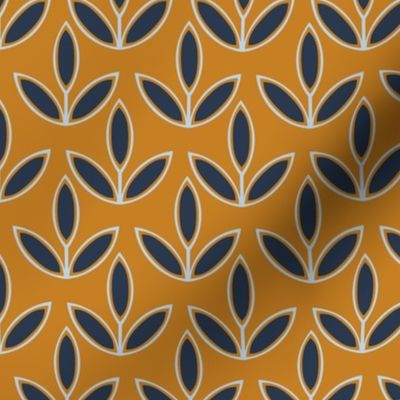Swedish Style // Normal Scale // Mustard Background // Funny // Yellow Blue Navy