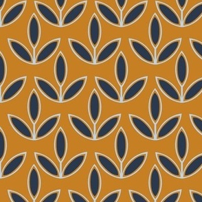 Swedish Style // Normal Scale // Mustard Background // Funny // Yellow Blue Navy
