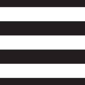 Black and White Stripes -HORIZ -LRG