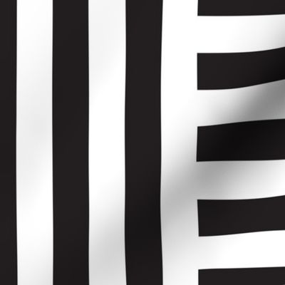 Black and White Stripes -MIXED VERTICAL and HORIZONTAL -LRG