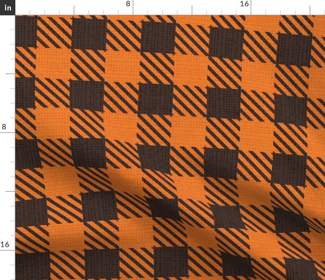 Normal scale // Reworked shepherd’s check coordinate // nile blue and gold drop orange classic border tartan