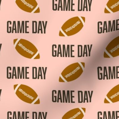 Small Football Game Day on pink