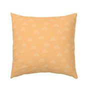 Japanese minimalist - Sunrise over the ocean sunny day boho sun ray on mango yellow