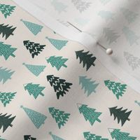 MINI christmas tree fabric - christmas fir tree fabric