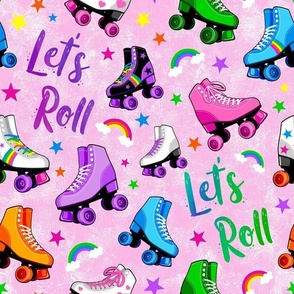 Roller Rink Fabric, Wallpaper and Home Decor | Spoonflower