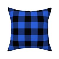 2 inch Classic Royal Blue Country Cottage Summer Buffalo Plaid
