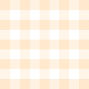 White poinsettia peach plaid 4x4