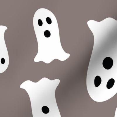 large ghosts in gray - spooky season