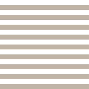 White poinsettia taupe stripe horizontal 2x2