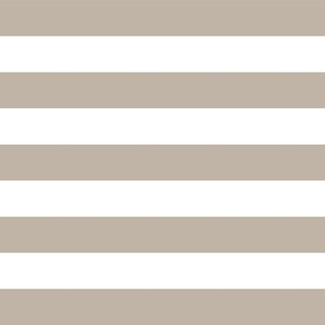 White poinsettia taupe stripe horizontal 4x4