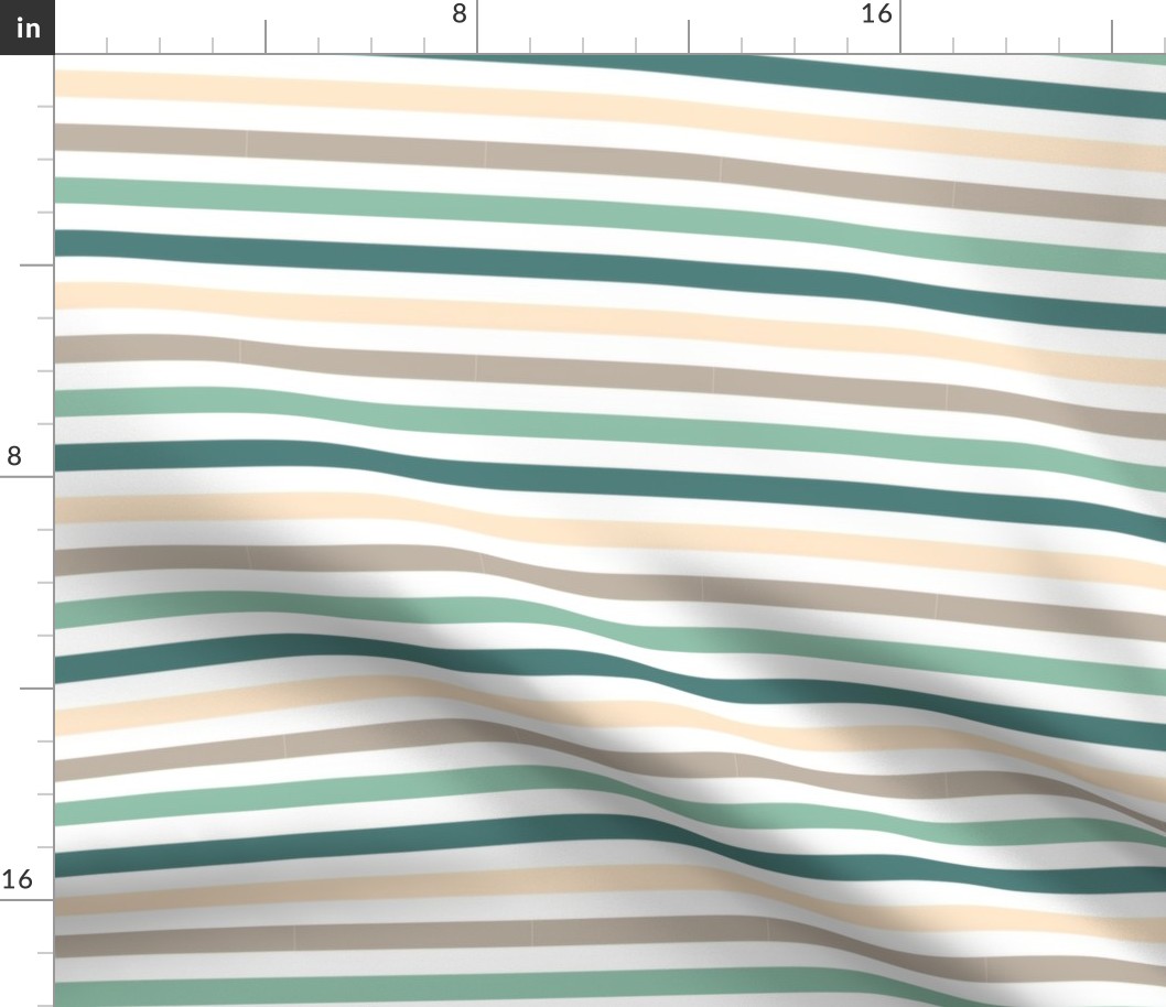 White poinsettia muti stripe horizontal 4x4