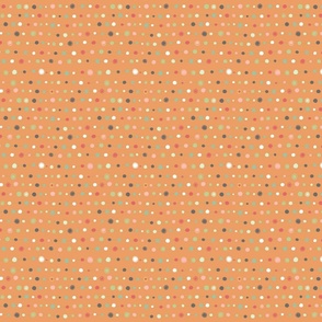 Multi-color Dots on a Wire - Orange